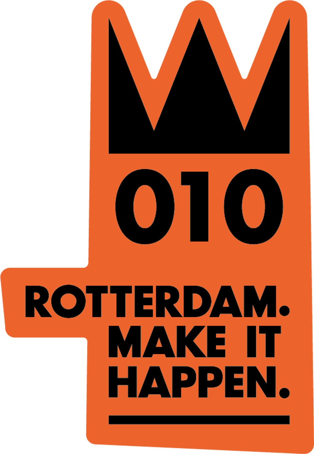 Koningsdaglogo sticker Rotterdam Make it Happen Koningsdaglogo sticker Rotterdam Make it Happen
